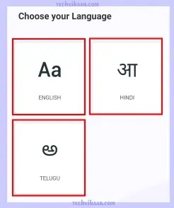 choose language in onecode app