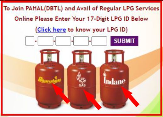 Bharat Gas Inden Gas HP Gas online kyc